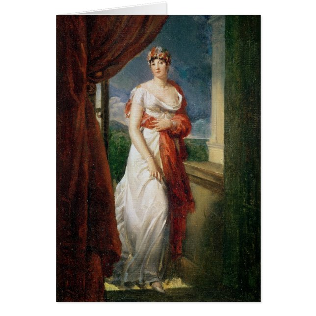 Madam Tallien Hälsningskort (Framsidan)