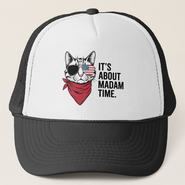 Madam Time President 2024 Kamala Harris DNC-kampan Keps (Framsida)