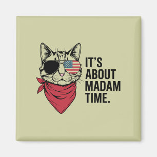 Madam Time President 2024 Kamala Harris DNC-kampan Magnet
