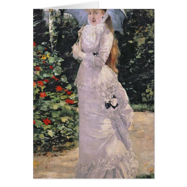 Madam Valtesse de la Bigne, 1889 Hälsningskort (Framsidan)