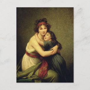 Madam Vigee-Lebrun och henne dotter Vykort