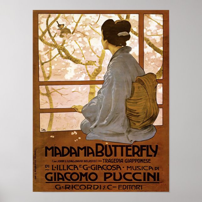 Madama Butterfly - Metlicovitz Poster (Framsidan)