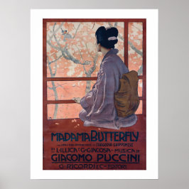 Madama Butterfly Vintage affisch (1904)