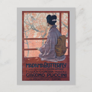 Madama Butterfly Vintage affisch (1904) Vykort