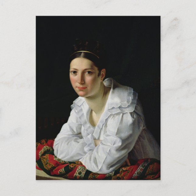 Madama Claude Marie Dubufe 1818 Vykort (Framsida)