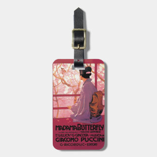 Madama fjäril bagagebricka