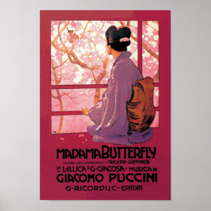 Madama fjärilsopera poster