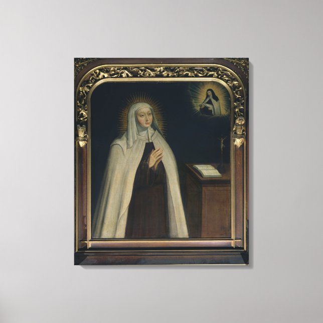 Madame Acarie känd som Marie de l'Incarnation Canvastryck (Framsida)