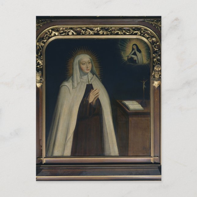 Madame Acarie känd som Marie de l'Incarnation Vykort (Framsida)