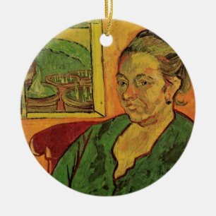 Madame Augustine Roulin av Vincent van Gogh Julgransprydnad Keramik