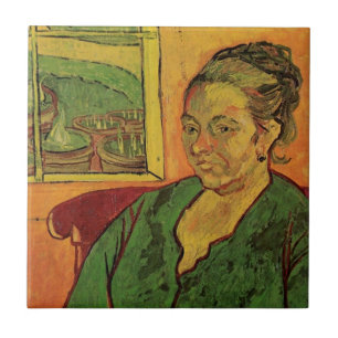 Madame Augustine Roulin av Vincent van Gogh Kakelplatta