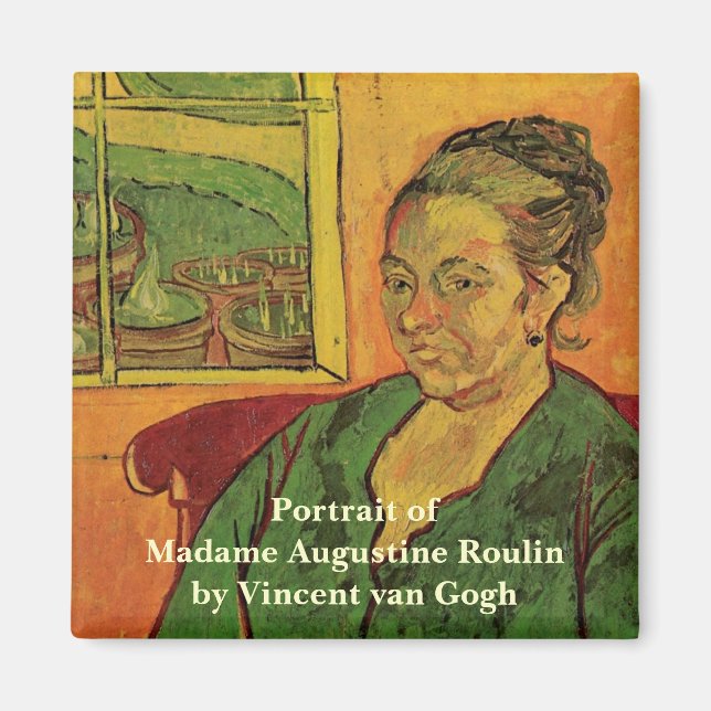 Madame Augustine Roulin av Vincent van Gogh Magnet (Framsidan)