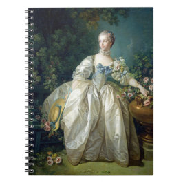 Madame Bergeret 1766 av Francois Boucher-oljefärg Anteckningsbok