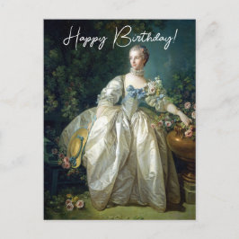 Madame Bergeret 1766 Boucher Grattis på födelsedag Vykort