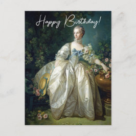 Madame Bergeret 1766 Boucher Grattis på födelsedag Vykort
