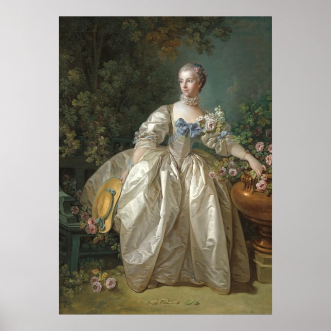 Madame Bergeret - François Boucher Fine Art Poster (Framsidan)