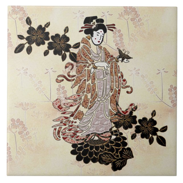 Madame Butterfly Kakelplatta (Framsidan)