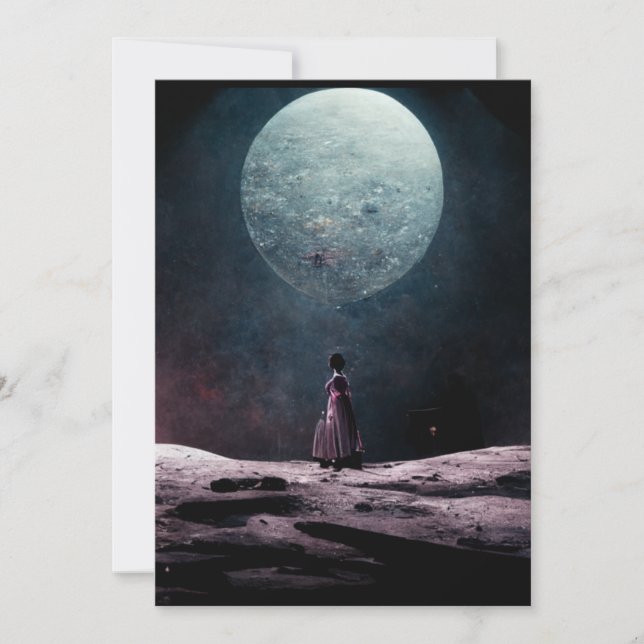 Madame Butterfly på måne Tack Kort (Framsida)