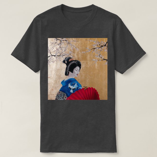 Madame butterfly Sakura T Shirt (Design framsida)