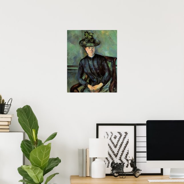 Madame Cezanne med grön hatt, Poster (Hemmakontoret)