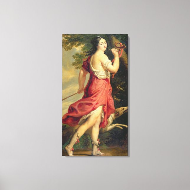 Madame de Montespan as Diana the Huntress Canvastryck (Framsida)