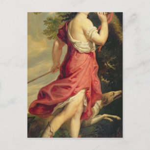 Madame de Montespan as Diana the Huntress Vykort