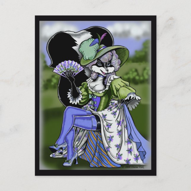 Madame de Pew-vykort Vykort (Framsida)