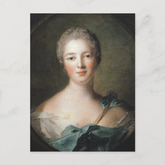 Madame de Pompadour 1748 Vykort (Framsida)