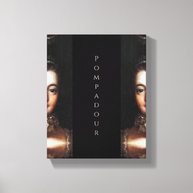 Madame de Pompadour baroque Canvastryck (Framsida)