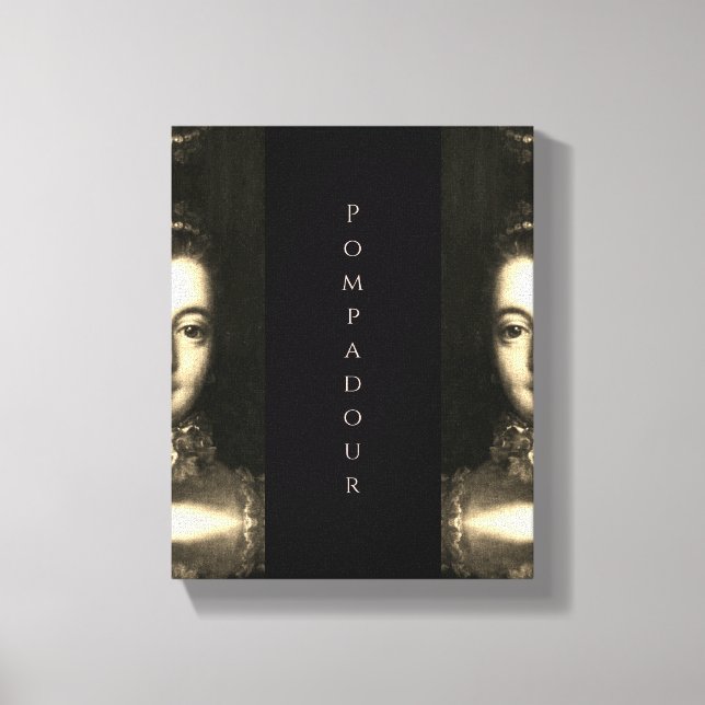Madame de Pompadour baroque Canvastryck (Framsida)