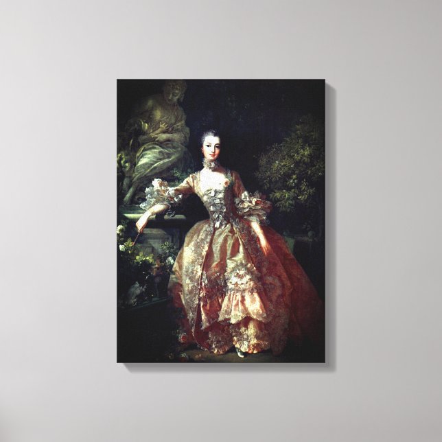 Madame de Pompadour – Francois Boucher – 1759. Canvastryck (Framsida)