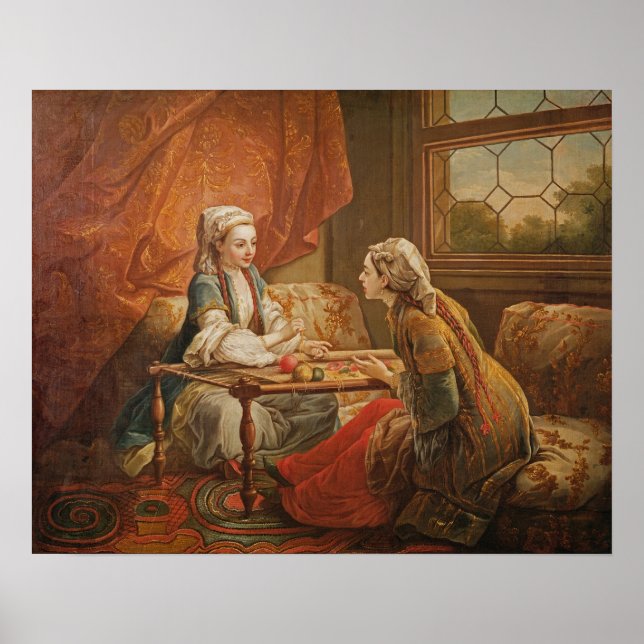 Madame de Pompadour i rollen som förmögenhetsförva Poster (Framsidan)