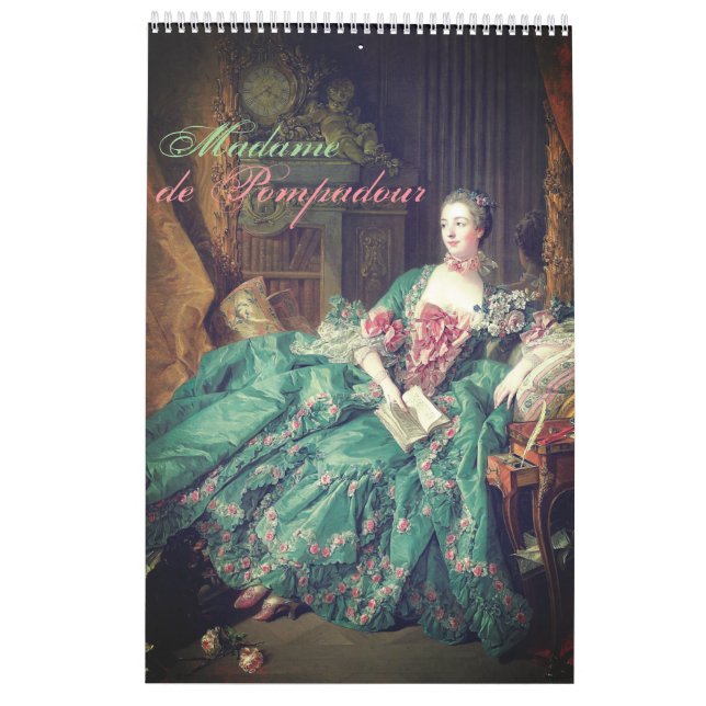 Madame de Pompadour – Jeanne Antoinette Poisson Kalender (Baksida)