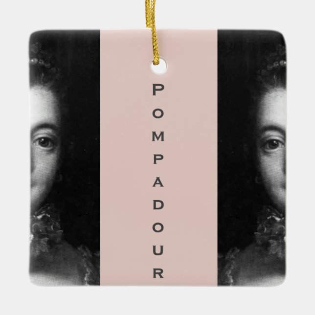 ♥ Madame de Pompadour ♥ Julgransprydnad Keramik (Framsida)