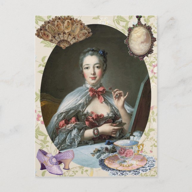 Madame de Pompadour Vykort (Framsida)