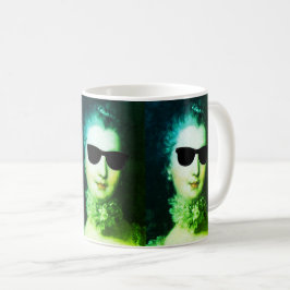 ♥ Madame de Pompadour with sunglasses crazy ♥ Kaffemugg