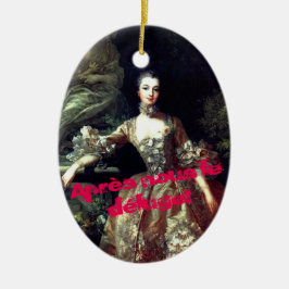 ♥ Madame de Pompadour with Sunglasses le déluge ♥ Julgransprydnad Keramik