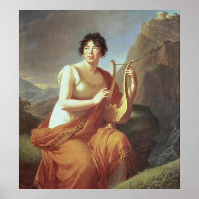 Madame de Stael som Corinne, 1809 Poster (Framsidan)