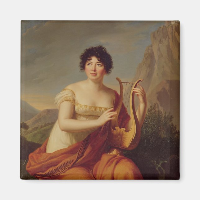 Madame de Stael som Corinne Magnet (Framsidan)