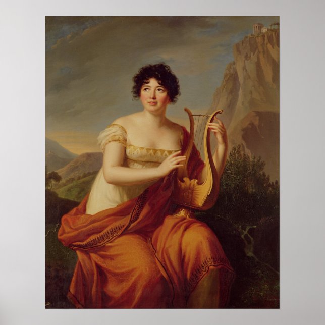 Madame de Stael som Corinne Poster (Framsidan)