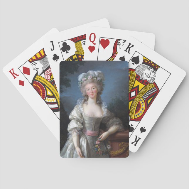 Madame du Barry 1782 av Elisabeth Brun Casinokort (Baksidan)