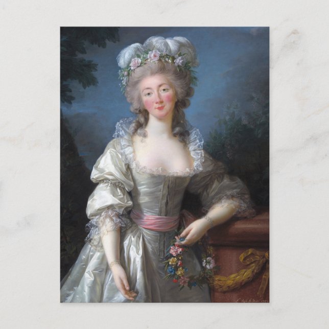 Madame du Barry 1782 Vykort (Framsida)