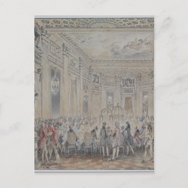 Madame du Barry:s kommentar till Louis XV Vykort (Framsida)
