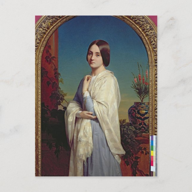 Madame Edouard Dubufe 1842 Vykort (Framsida)