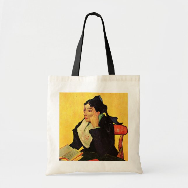 Madame Ginoux med böcker av Vincent van Gogh Tygkasse (Framsidan)