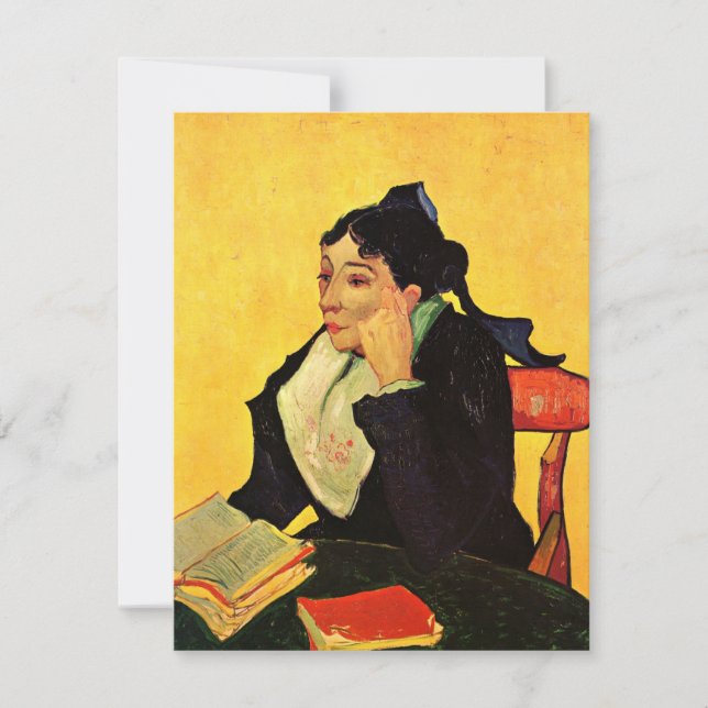 Madame Ginoux med Bokar av Vincent van Gogh (Framsida)