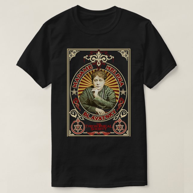 Madame Helena Blavatsky Design T Shirt (Design framsida)