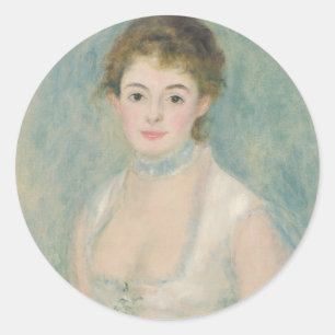 Madame Henriot från Auguste Renoir Runt Klistermärke