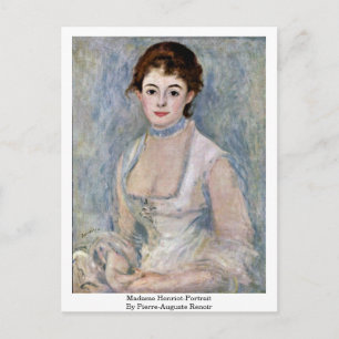 Madame Henriot-porträtt av Pierre-Auguste Renoir Vykort