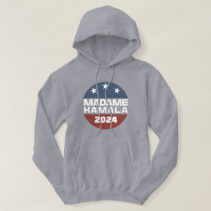 Madame Kamala Harris 2024 för president Patriotic Hoodie